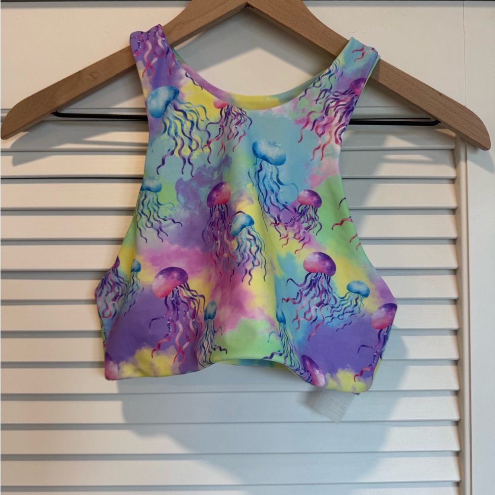 Moana Bikini jellyfish / tye dye reversible bikini top